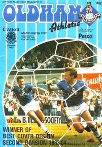 Oldham Athletic v Manchester City 1983/84